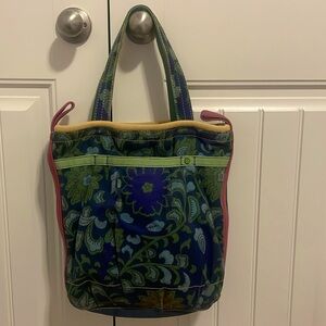 Vintage Lucky Brand Paisley Floral Hobo Bag